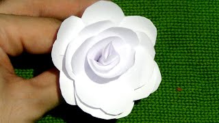 CÓMO HACER una FLOR DE PAPEL EN 5 MINUTOS [upl. by Templia550]