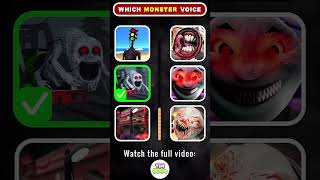 Guess the MONSTERS VOICE  New Cursed Thomas Choo Choo Charles Siren Head [upl. by Ilecara311]