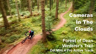 Forest of Dean Verderers Trail DJI Mini 4 Active Track whilst mountain biking [upl. by Marx]