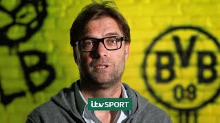 Jurgen Klopps first interview on ITV  Borussia Dortmund  ITV Sport Archive [upl. by Hagep601]