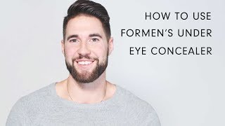 How to Use Formens Male Under Eye Concealer  Makeup For Men [upl. by Jacquenette]