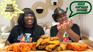 Ultimate Garlic Parmesan Wings and Lasagna Feast Mukbang WATCH TIL END [upl. by Gnehs]