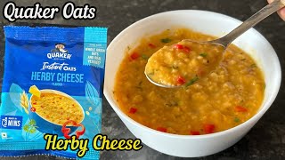 Quaker Oats Herby Cheese Flavour  Quaker Oats Herby Cheese Recipe amp Review  Quaker Oats [upl. by Are]