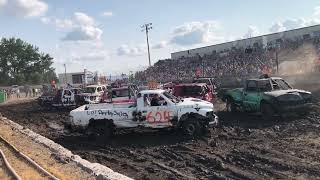 2024 redwood county fair demo derby gut and go trucks [upl. by Pittel]