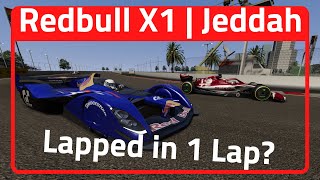 Can I Lap the F1 Grid in 1 Lap of Jeddah  Redbull X1 Onboard [upl. by Jessee340]