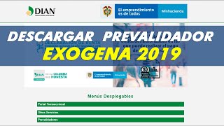 Cómo descargar Prevalidador exogena 2019 [upl. by Aciretehs]