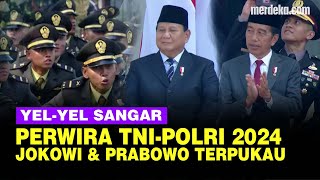 FULL SANGAR YelYel Perwira TNIPolri 2024 Usai Dilantik Jokowi amp Prabowo Terpukau [upl. by Nalepka856]