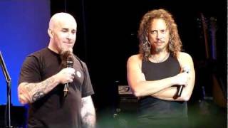 Kirk Hammett and Scott Ian About Cliff Burton Live in San Francisco December 7th 2011 [upl. by Erreip]