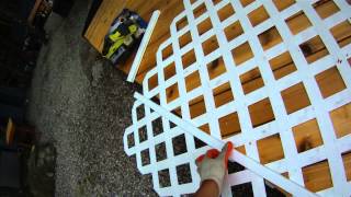 Deck Building  P4  How to Install Lattice on a Deck [upl. by Ferrigno262]