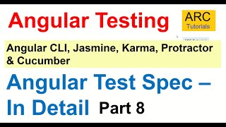 Angular Testing Tutorial 8  Understanding Angular Test Spec File [upl. by Wells57]