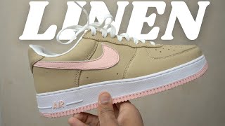 The Return of an ICON  NIKE AIR FORCE 1 LINEN 2024 Review amp On Feet [upl. by Nnaitsirhc334]