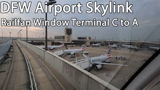 DFW Airport Skylink RFW Quick Ride from Terminal C to Terminal A [upl. by Egroej]