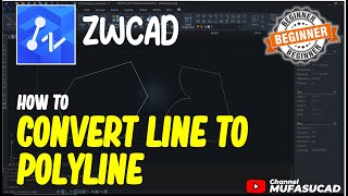 How To Convert Line To Polyline In ZWCAD [upl. by Duquette243]