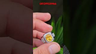 Natural Greenish Yellow Sapphire Thailand 221 crt Z CGL LAB gemstone yellowsapphire [upl. by Carbo818]