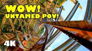 Untamed Roller Coaster INCREDIBLE 4K POV Walibi Holland 2019 [upl. by Tteve55]