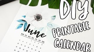 How to Make a Printable Calendar How to DIY Calendar How to make a calendar tutorial Calendar DIY [upl. by Asel]