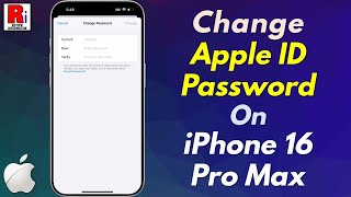 How to Change Apple ID Password from iPhone [upl. by Orianna492]