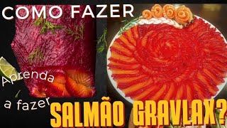 COMO FAZER SALMÃO GRAVLAX  COMO FAZER SUSHI [upl. by Aenal]