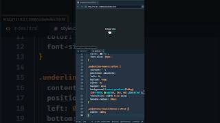 Underline Hover Hover Effect Using HTML amp CSS [upl. by Kcirdahc906]