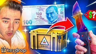 KEYDROP 100 DOLAR BAKİYE İLE KATLAMA DENEME   Keydrop Katlama Promo Code 2024 [upl. by Ehcropal]