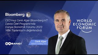 Sabancı Holding CEOsu Cenk Alper  Bloomberg HT Davos Özel [upl. by Ainevul]