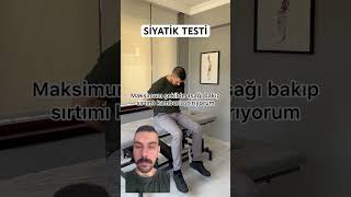 SİYATİK AĞRISISİYATİK AĞRISISİYATİK TESTİ siyatik siyatikağrısı belfıtığı ankarafizyoterapist [upl. by Seidnac]