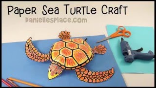 Sea Turtle Paper Craft [upl. by Solrak]