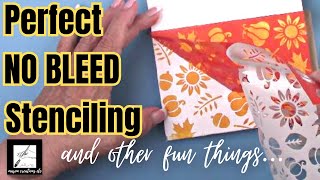 How to use Stencils CORRECTLY with NO BLEEDING 6 Different Techniques [upl. by Buskus]