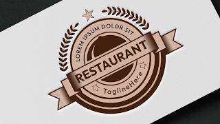 How to Create a Food and Restaurant Logo in Adobe Illustrator CC  StepbyStep Tutorial [upl. by Noteek]