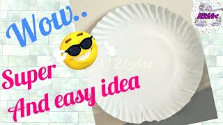 Best Out Of waste paper plate  How to make Sunflower With Paper Plate  Crafts for kids [upl. by As199]