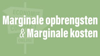 Marginale opbrengsten amp marginale kosten [upl. by Atsira]