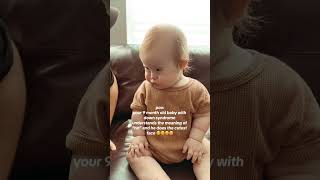 Adorable Baby Understands NO at 9 Months downsyndrome downsyndromeawareness shorts [upl. by Englis]