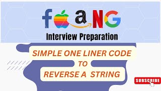 PYTHON PROGRAM TO REVERSE THE STRINGONE LINER CODEpython faangcodinginterviewpreparation faang [upl. by Morna]