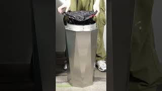 BEAMNOVA Outdoor Trash Can Lobby Hotel Shopping Mall Vertical Trash Can with Ashtray [upl. by Kiersten539]