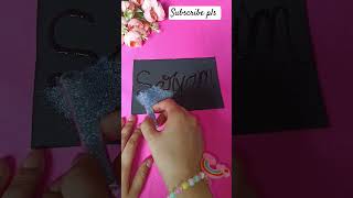 Sarvam Name done 🫰💕 diy craft diycrafts art diycalligraphy artandcraft youtube shortvideo [upl. by Walsh]