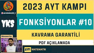 FONKSİYONLAR 10 2023 AYT FONKSİYON GRAFİKLERİ 2023yks [upl. by Hannis]