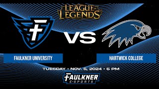 League of Legends Faulkner vs Hartwick College 1152024 [upl. by Sanoy980]