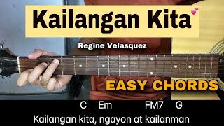 Kailangan Kita  Piolo Pascual  EASY GUITAR TUTORIAL [upl. by Etnahs]