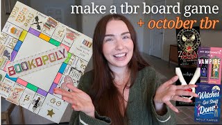 board game picks my october tbr 👻🎃🧛🏻‍♂️ make a tbr board game with me [upl. by Ahsinauj]