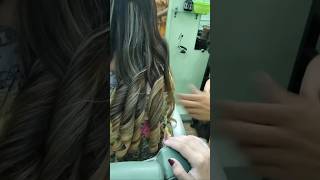 Straightener curls at signature by bushra ❤️ viral curls salon straightner [upl. by Aivatra]