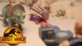 🦖🦕NonStop Action from Jurassic World Dominion Files  More  Jurassic World  Mattel Action [upl. by Annawt461]