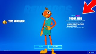 How to Unlock Fishstick Edit Style for Toona Fish Skin Fortnite Season 8 [upl. by Ssur]