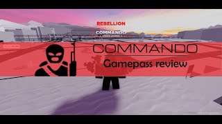 Commando Gamepass Review  NBTF Roblox [upl. by Lionello]