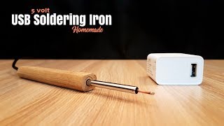 How to make USB Soldering Iron 5 Volt [upl. by Drof]