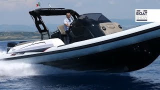 ITA RANIERI INTERNATIONAL CAYMAN 350 Executive Supersport  Prova Maxi Gommone  The Boat Show [upl. by Plumbo]