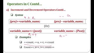 increment decrement operator [upl. by Messab]