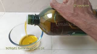 BORGES Extra Virgin Olive Oil Opening and Tasting 2L bottle MRP Rs2700 at 50 discount in Amazon [upl. by Adnelg199]