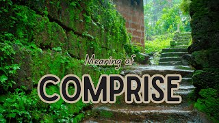 What is the meaning of Comprise [upl. by Nonnair]