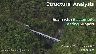 SA74 Analysis of an Indeterminate Beam Resting on Elastomeric Bearings [upl. by Veats]