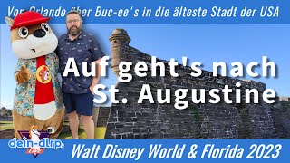 Von Orlando nach St Augustine mit Halt bei der Bucees  Walt Disney World und Florida 2023 [upl. by Nayek]